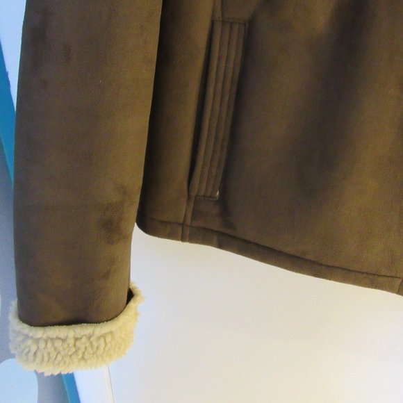Liz Claiborne Faux Suede Jacket Size L - Picture 2 of 11